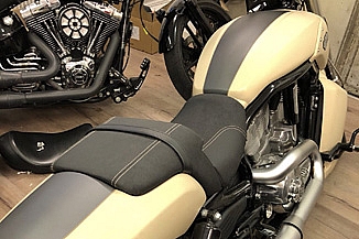 Veredelung eines Harley Sattels Veredelung eines Harley Sattels