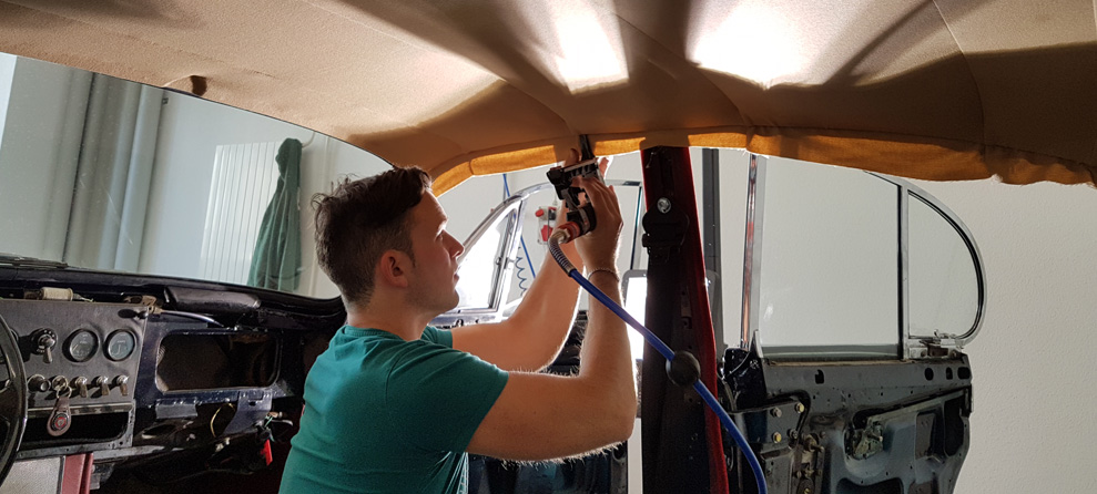 Die Arbeiten als Autosattler sind vielseitig